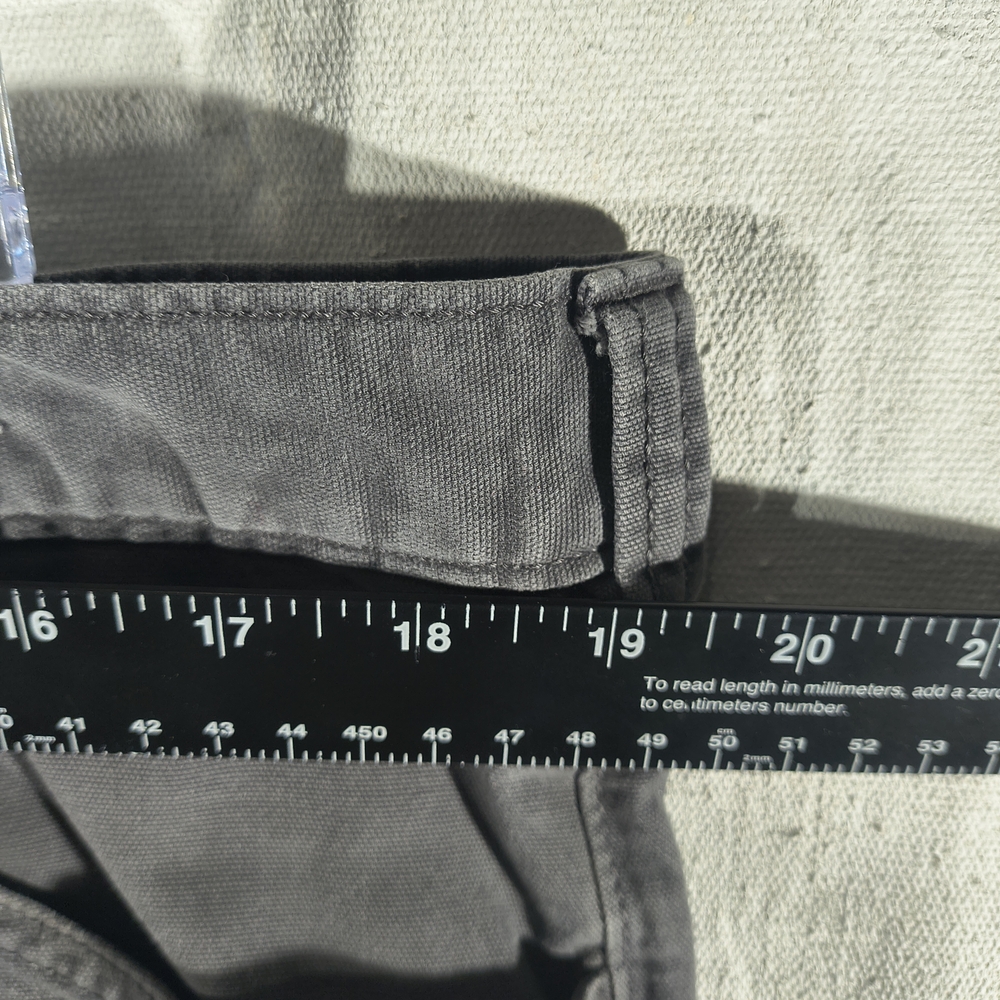 Carhartt Men's Size 40" X 34" Gray Relaxed Fit Moleskin Distressed Work Pants - Picture 4 of 10